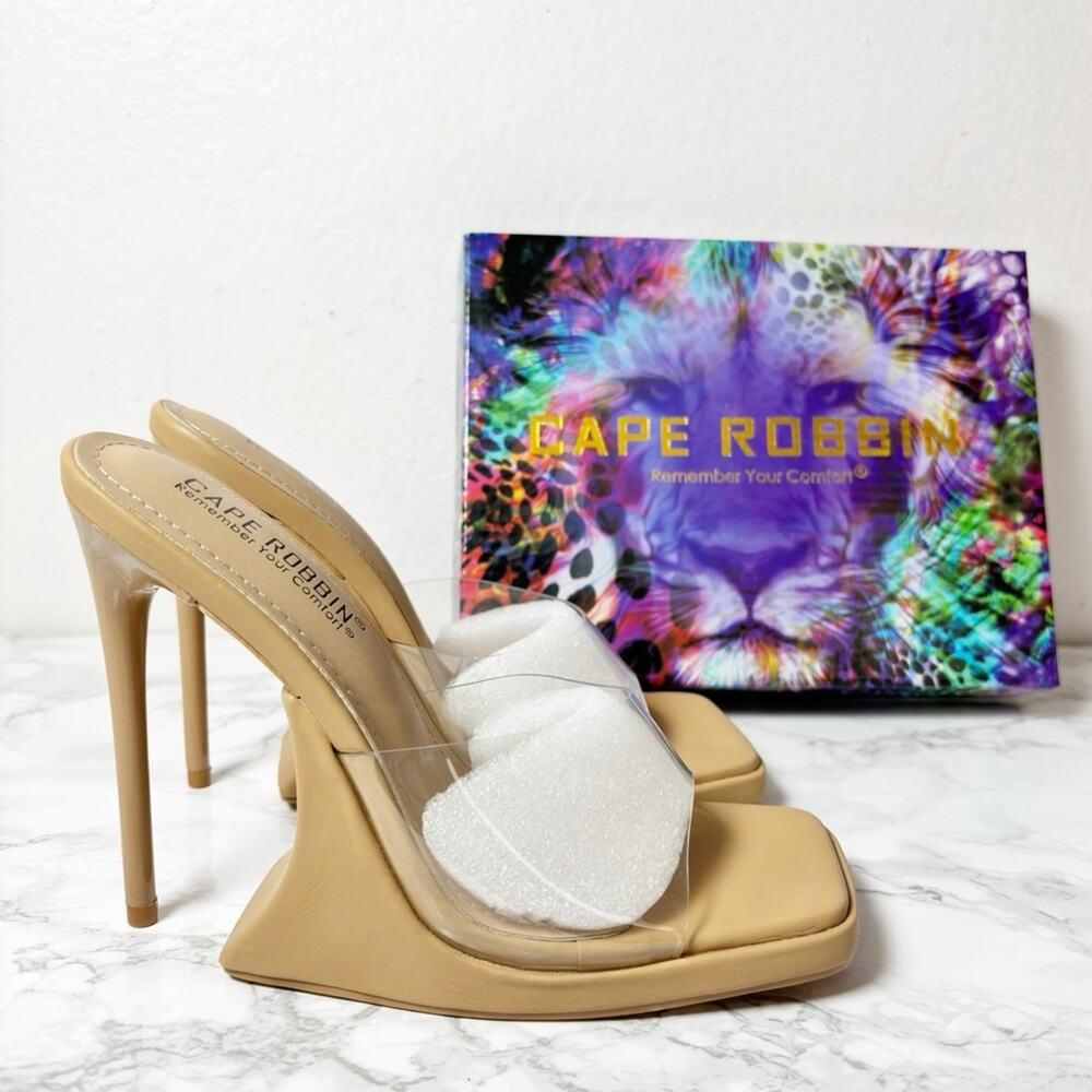CAPE ROBBIN MAGANA NUDE WOMEN HEELS SIZE 6 BRAND NEW WITH BOX